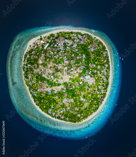 Balicasag Island, Bohol, Philippines – Aerial View of Tropical Paradise and Turquoise Ocean