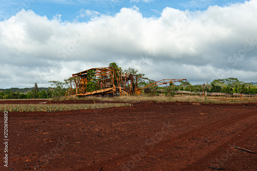 Konstfotografi Agricultural equipment. Dole plantation, Oahu, Hawaii