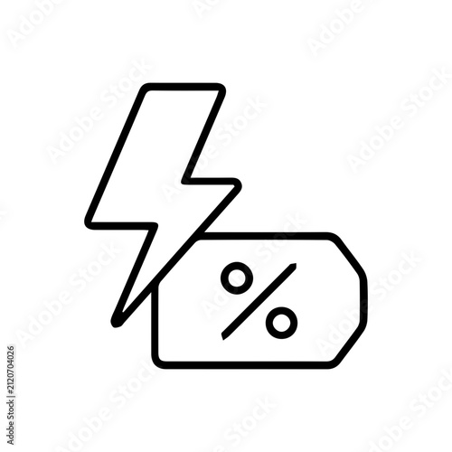Flash Sale Discount Icon