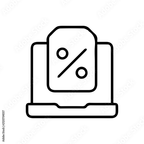 Online discount laptop icon