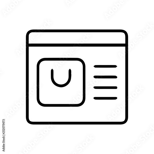 Online Shopping Website Icon