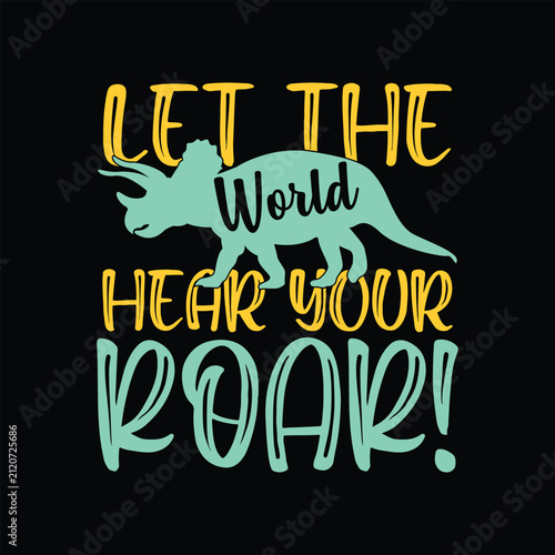 Cuadro en lienzo Let the world hear your roar