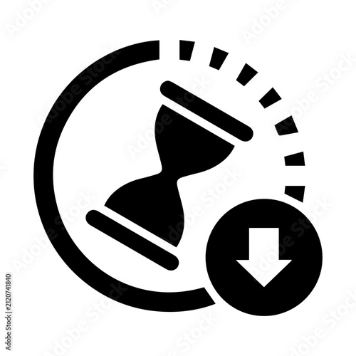 Time reduction icon