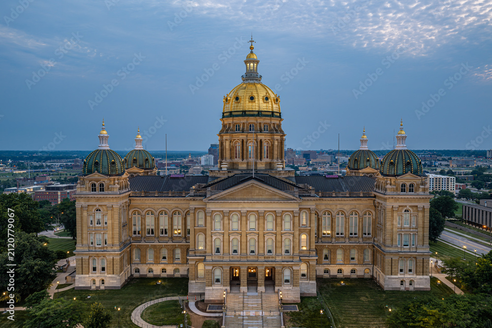 Obraz premium Iowa State Capitol - Des Moines, Iowa