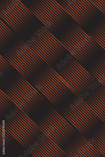 Vivid abstract geometric pattern featuring diagonal orange stripes over a black textured background, ideal for modern design, creative projects, and stylish digital artwork.