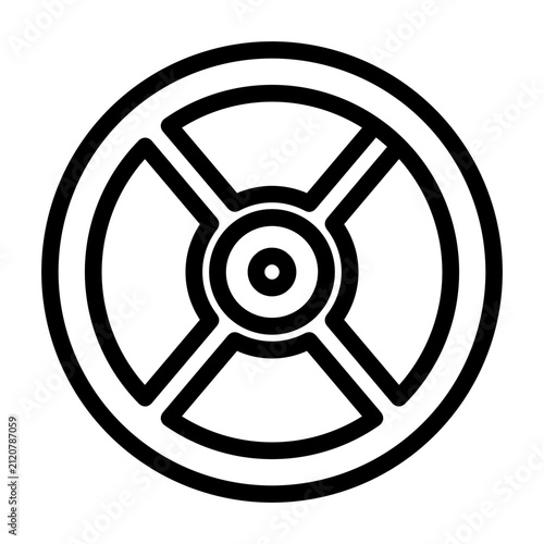 space station line icon