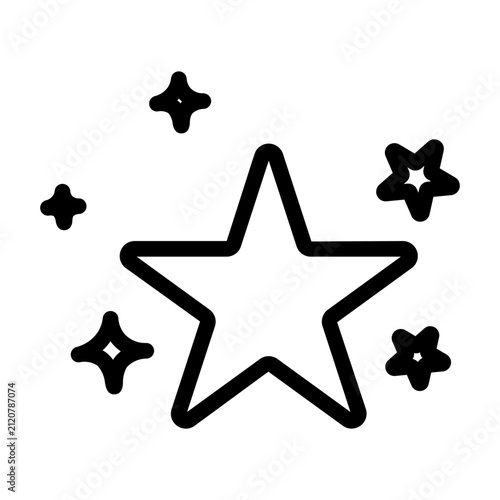 stars line icon