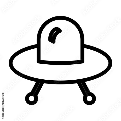 ufo line icon