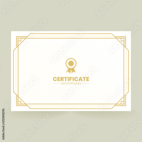 Elegant certificate template with decorative border for professional awards.