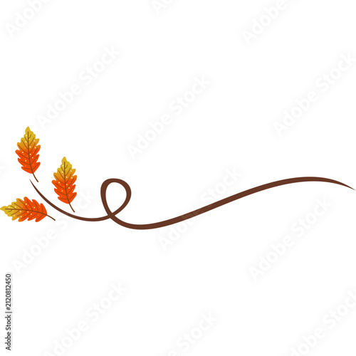 Autumn Leaf Flourish Borders