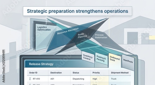 Strategic Logistics Planning and Optimization Diagram