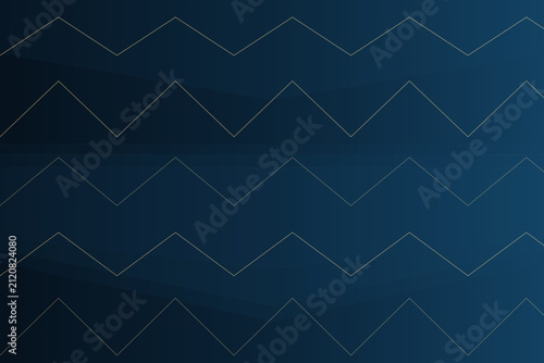 Navy Blue Background with Green Zigzag Line Pattern
