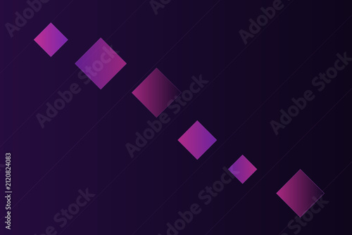 Dark Purple Background with Diamond Frame and Scattered Diamonds