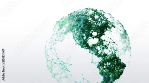 Net zero transition in climate tech shows sustainable urban scenery with AI connecting green earth and digital future in harmony for better world