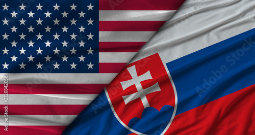 Obraz na plátně Diplomatic relations between the United States and Slovakia