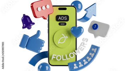 Social Media Marketing Concept.