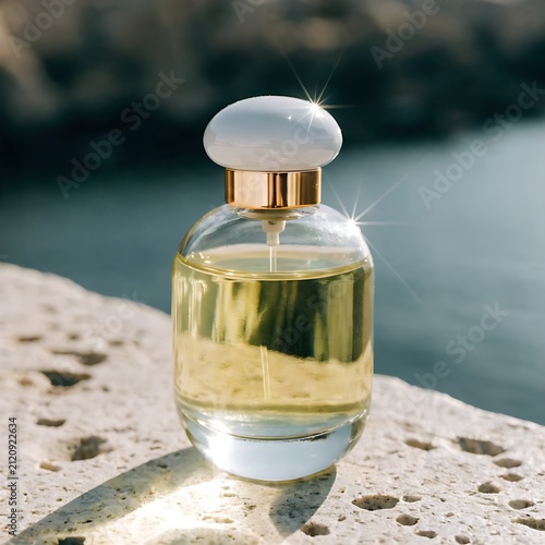 bottle of perfume bottle, glass, perfume, oil, white, beauty, liquid, isolated, food, container, olive, fragrance, aromatherapy, spray, healthy, transparent, luxury, aroma, cosmetic, spa, vinegar, obj