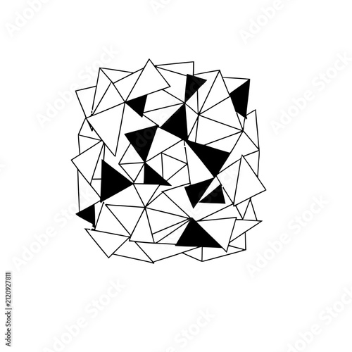 Abstract Geometric Pattern of Triangles