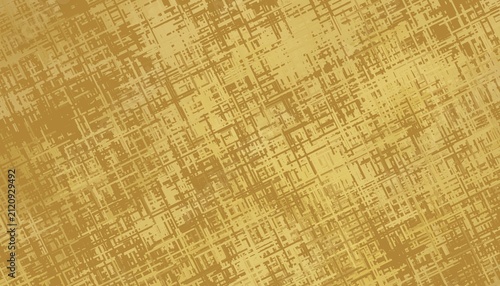 Abstract Brown and Beige Crosshatch Camouflage Pattern Background with Layered Grunge Line Texture