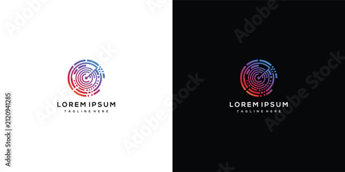 Dynamic Gradient Circular Letter G Logo Design