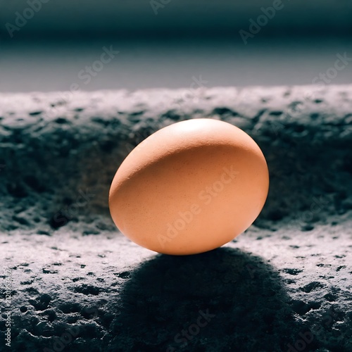 egg on the table nobody, boiled, nature, bird, fresh, animal, single, natural, protein, eggshell, healthy, closeup, organic, ingredient, raw, shell, eggs, white, brown, chicken, food, egg, breakfast, 