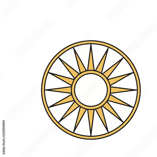 Stylized Sun Symbol