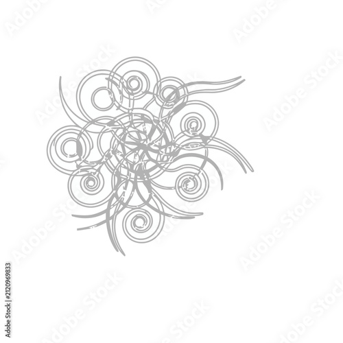 Abstract Swirls and Lines Design