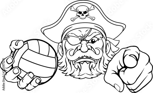 Pirate Volleyball Ball Spor...