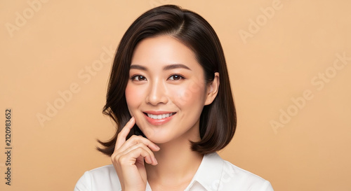 East Asian Beauty Fashion Model Cosmetics Portrait