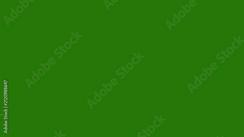 Colorful abstract wavy line stroke trim path animation dynamic curved line segment motion graphic element overlay on chroma key green screen background for video editing VFX design system