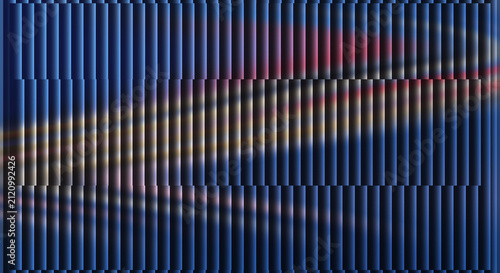 Canvas Print Abstract Digital Background Featuring Vertical Blue Bars with Dynamic Gradient L