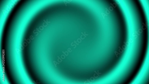 Abstract Teal Gradient Circle Motion Background with Soft Glow Blurred Radial Rings Seamless Loop Animation
