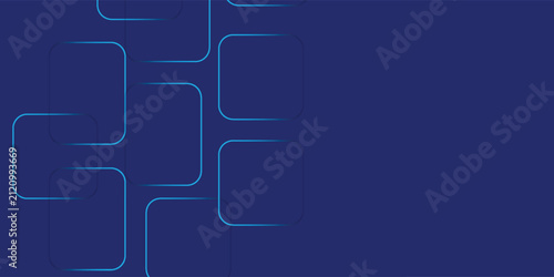 Abstract Blue Background with Geometric Square Line Patterns vector ilustration