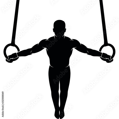silhouette of a man swinging