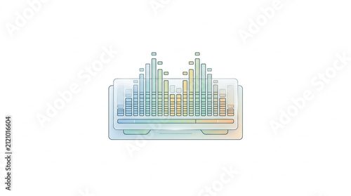 Colorful DNA sequencing data visualization chart.