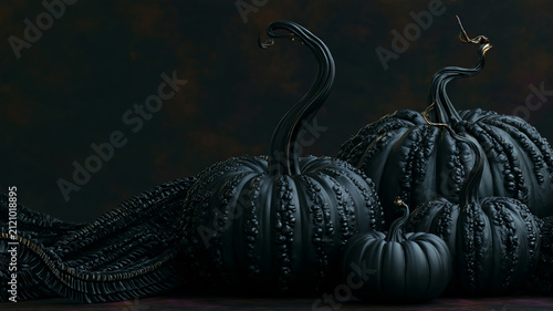 Black Pumpkins for Halloween Decor and Seasonal Celebrations