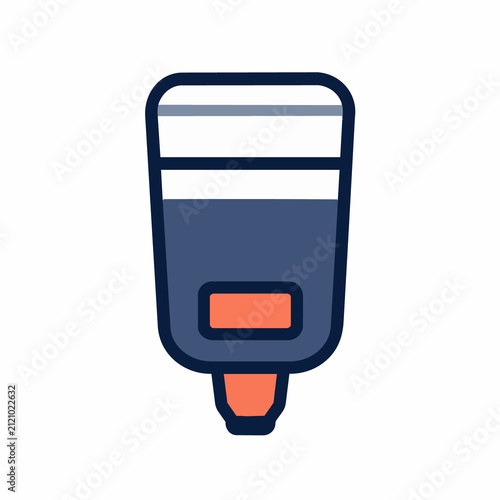 Self Inking Stamp Vector Illustration Isolated on White Background