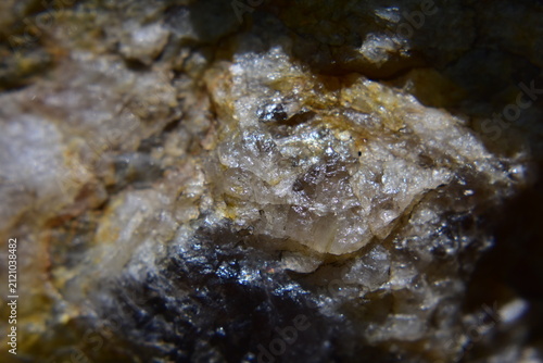 Smoky quartz mineral rock closeup