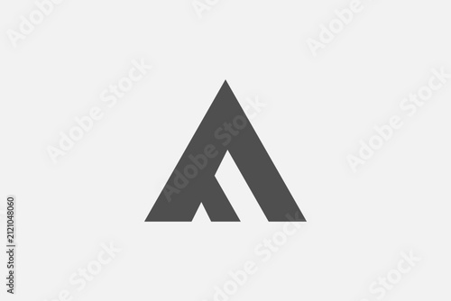 triangle letter f simple modern logo