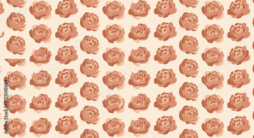 Seamless Rose Pattern: Soft Blush Pink Floral Background