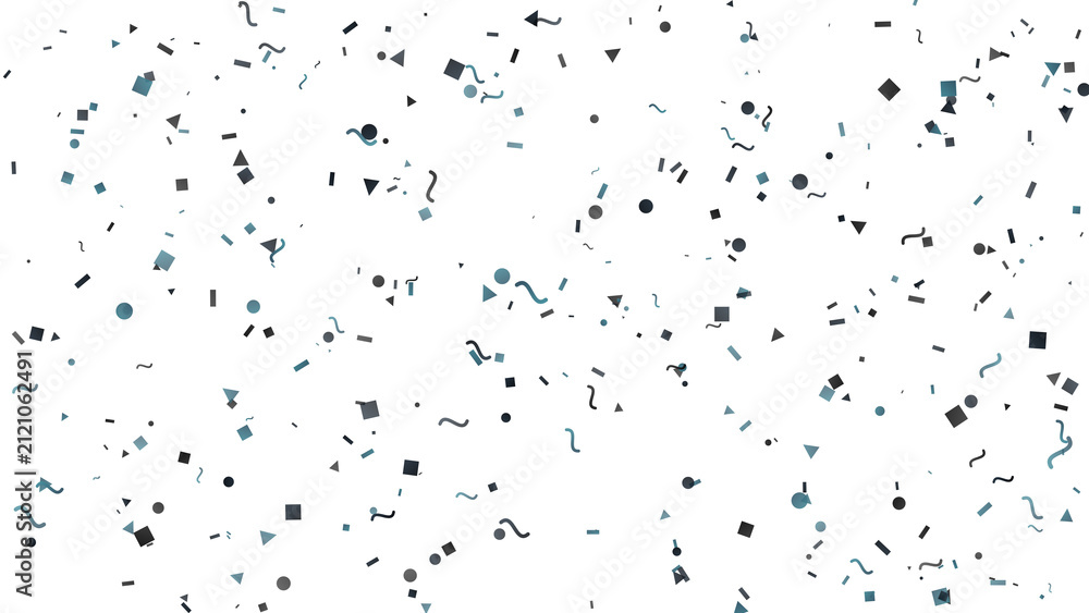 Obraz premium Abstract pattern of scattered dark shapes on white background