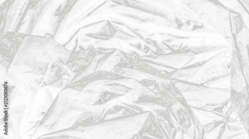Crumpled Black Plastic Waste Close-Up