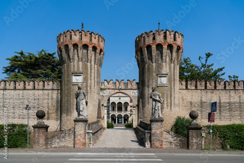 Castello di Roncade, medieval styled villa in the Veneto region of  Italy