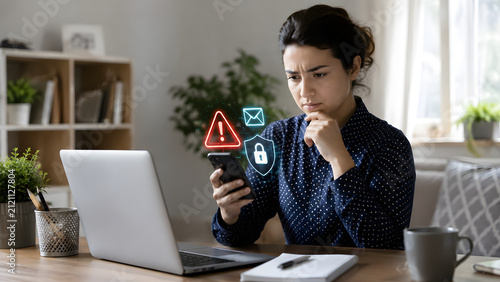 Suspicious Phone Alert in a Home Office
