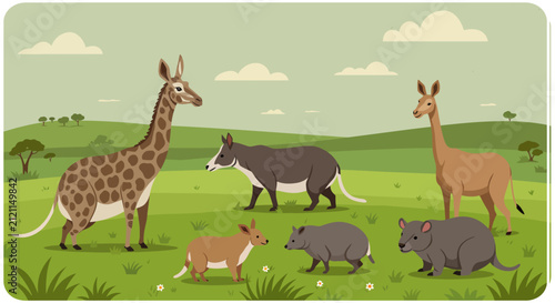 Photography Animals in the savannah.