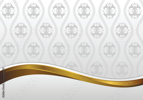 Royal White Victorian Ornament Background