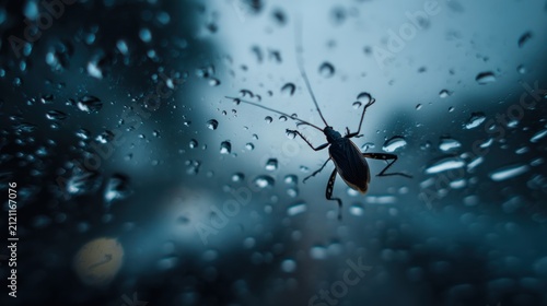 Rainy insect window