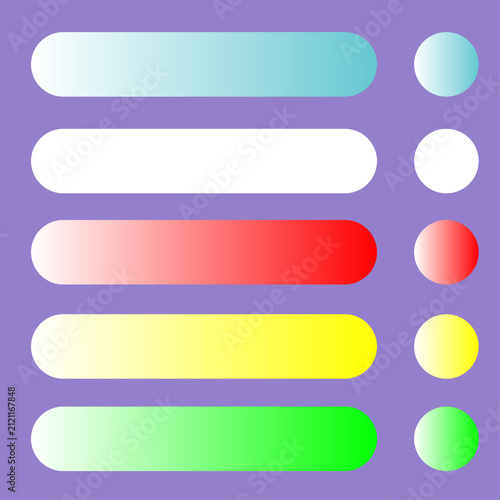 Gradient color Pallete set elements