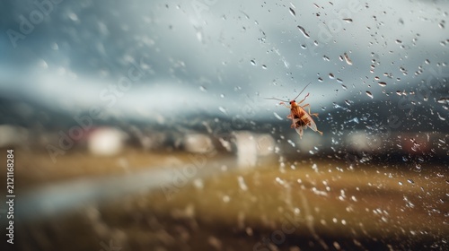 Insect rainy window