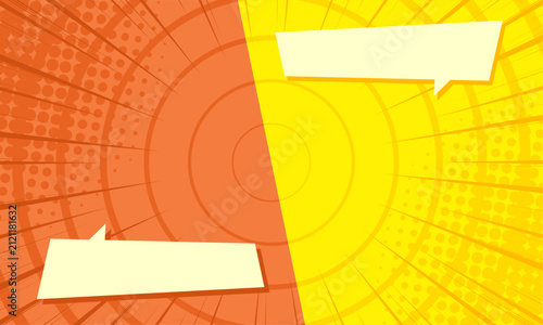 Comic versus two color background
